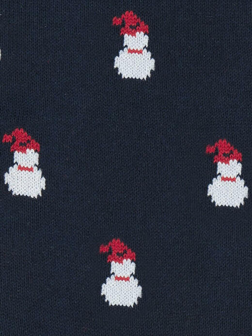 calzino-corto-con-fantasia-snowman-blu